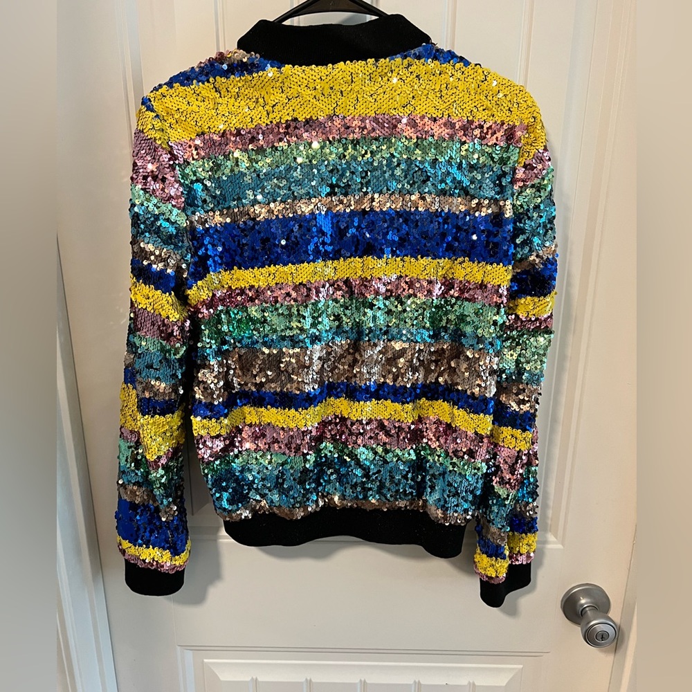 BEBE SEQUENCE BOMBER JACKET